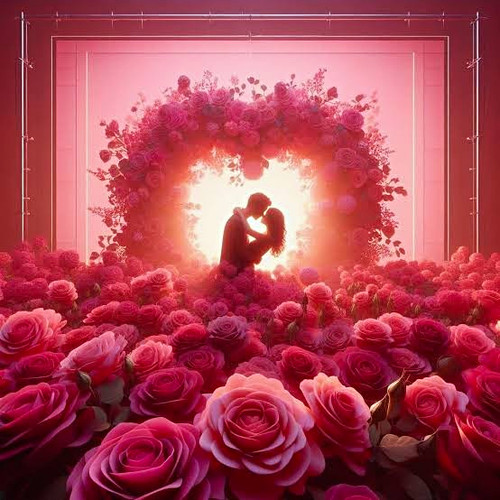 Pink rose floral - floral, arch