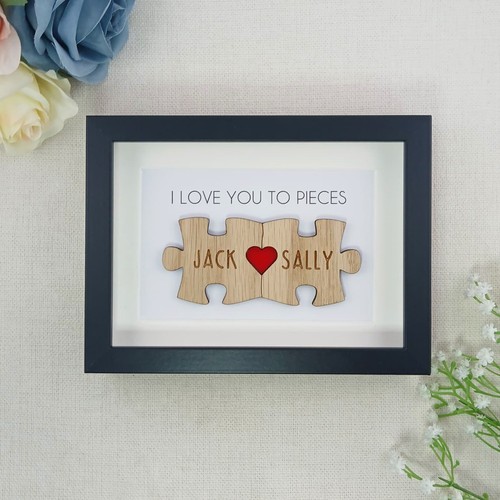 Personalised wooden love - wooden, 'i