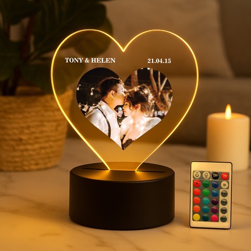 Personalised night light - personalised, photo